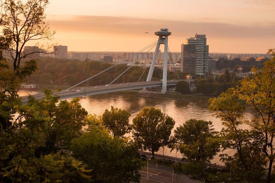 From Vienna: Bratislava City Highlights Trip - The van ride from Vienna