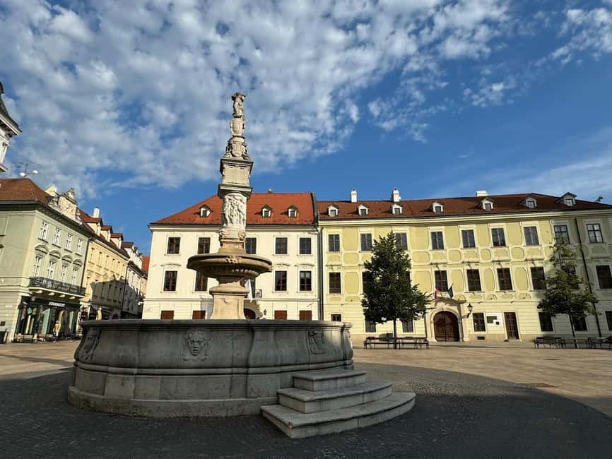 From Vienna: Bratislava City Tour with Food Options - The one-hour walk through old Bratislava