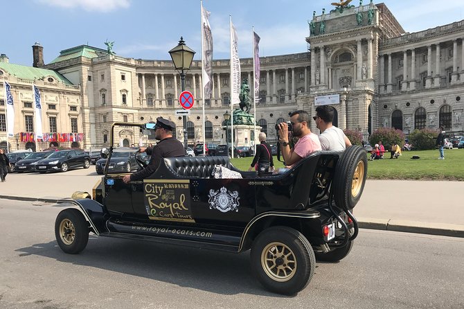 Oldtimer Tour Vienna Gold Tour - Burggarten adds a pause from the stone