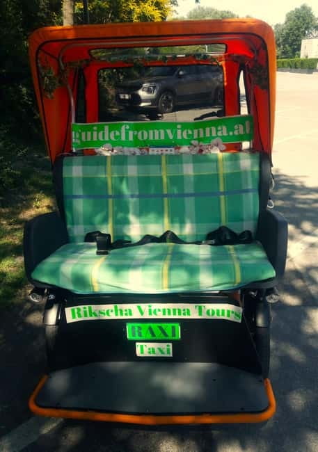 RAXI (Electric Rickshaw) Vienna Tours with two options - The Danube Canal by bike lane
