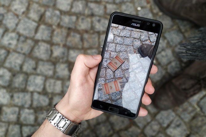 The Vienna Augmented Reality Puzzle Rally - Reaching the hidden code and treasure chest