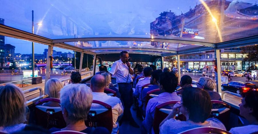Vienna: Big Bus City Highlights Night Tour with Live Guide - A night ride that gives you Vienna’s big picture