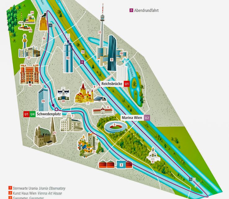 Vienna: Evening Cruise Along The Danube - The boats, seating, and atmosphere