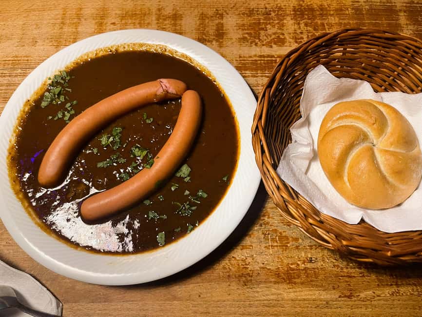 Vienna: Food tasting tour in Hidden Gems (Small Groups) - Sausage, goulash sauce, and Grüner Veltliner