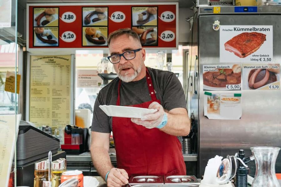 Vienna: Guided Foodie Walking Tour with Tastings and Coffee - Naschmarkt: famous, lively, and broad in scope