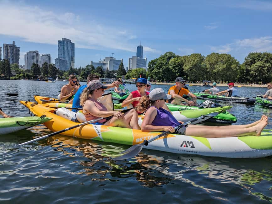 Vienna: Guided Kayaking Tour - Passing the United Nations and the new Vienna skyline