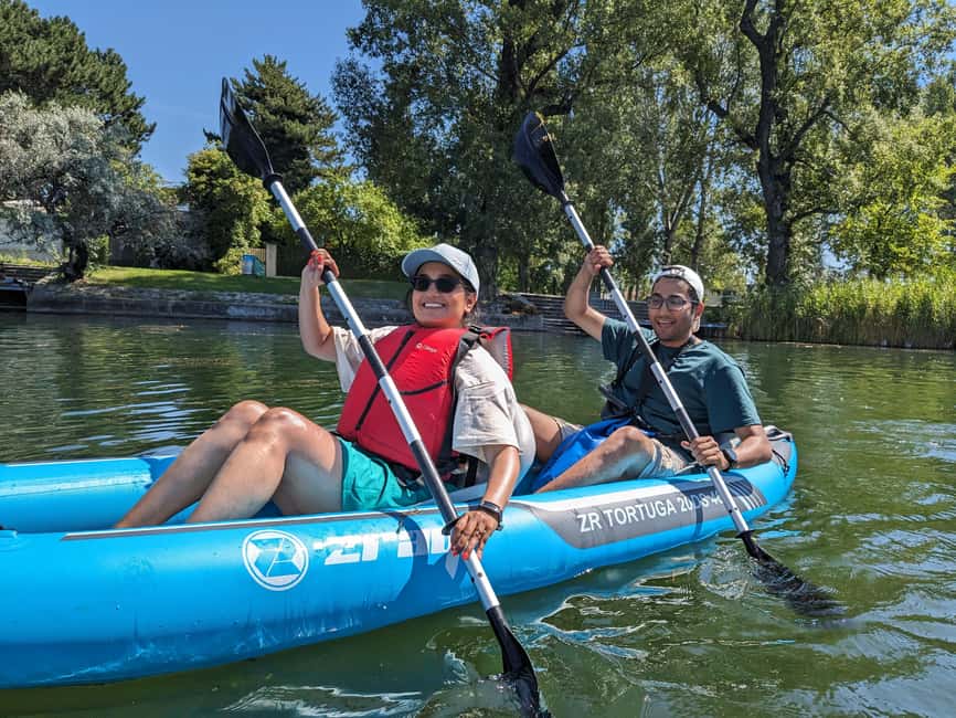 Vienna: Guided Kayaking Tour - Lakeside huts, Gänsehäufel, and everyday Vienna