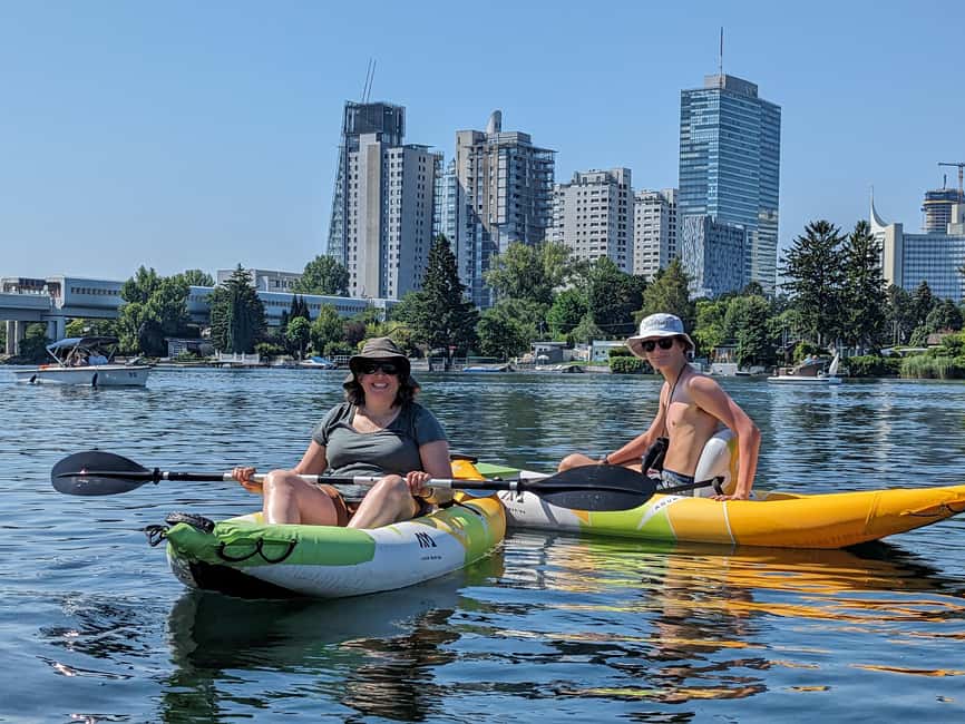 Vienna: Guided Kayaking Tour - From Kaisermühlen-VIC station to the water