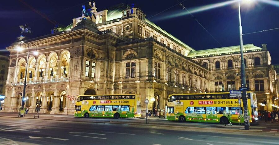 Vienna: Panoramic Night Tour by Bus - Starting beneath the Vienna State Opera