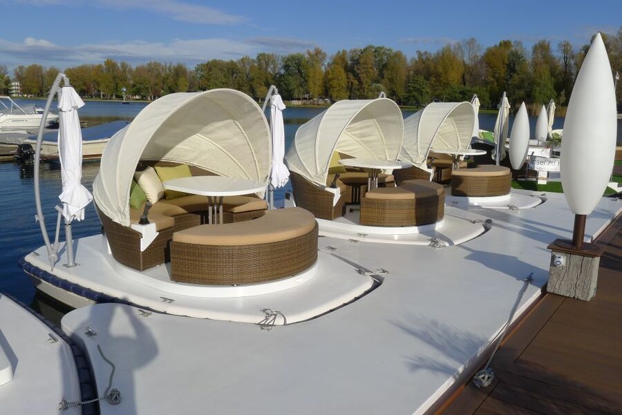 Vienna: Private Floating Island E-Boat Rental on Danube - Getting comfortable with the joystick controls