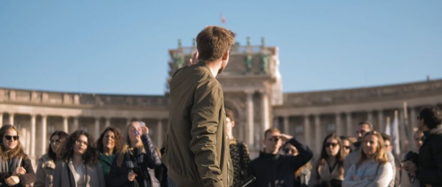 Vienna: Private Walking Tour to The Hofburg & Graben Street - Following the route toward the Hofburg Palace