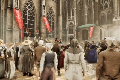 Time Traveling Virtual Reality Sightseeing Tour