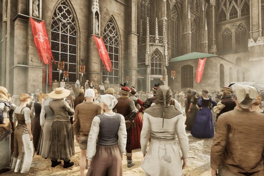 Vienna: Time Traveling Virtual Reality Sightseeing Tour - White Sunday in 1483